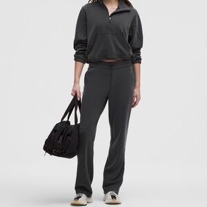 Lululemon soft stream Relaxed Straight-Leg Women's trouser pant - Charcoal